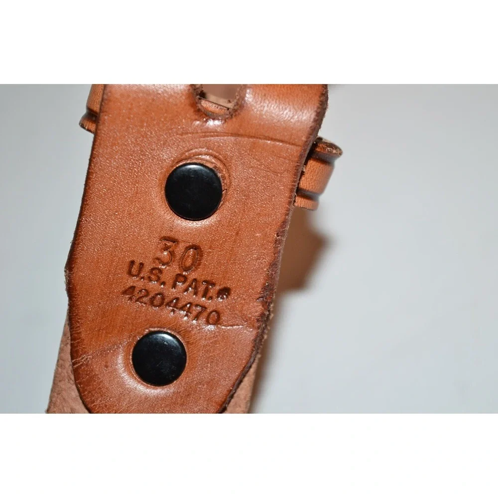 Vtg Camp Alexander‎ Tooled leather belt Scout  Boy Scouts BSA 30
